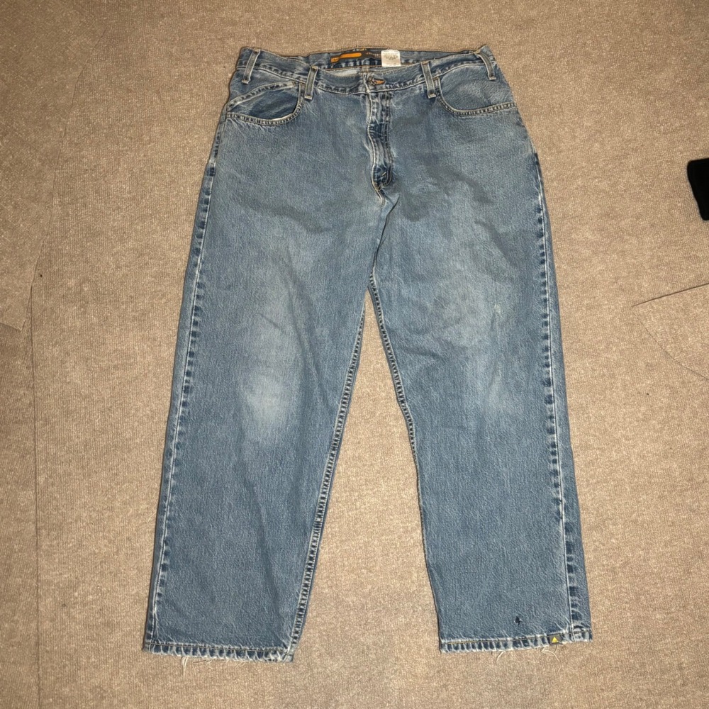 Vintage Levis SilverTab Baggy Fit Jeans Mens 36x30 Medium Wash Blue Denim 90s